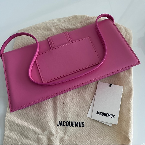 Jacquemus Pink Leather Le Bambino Long Bag - Picture 9 of 10